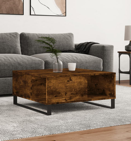 Couchtisch Räuchereiche 80x80x36,5 cm Holzwerkstoff