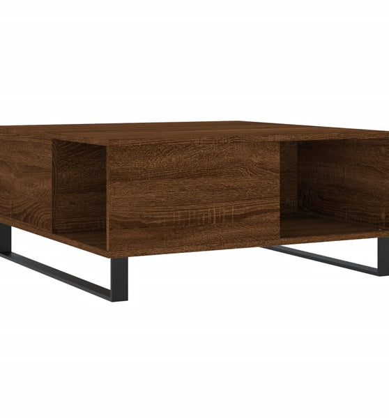 Couchtisch Braun Eichen-Optik 80x80x36,5 cm Holzwerkstoff