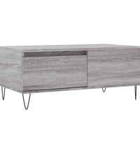 Couchtisch Grau Sonoma 90x50x36,5 cm Holzwerkstoff