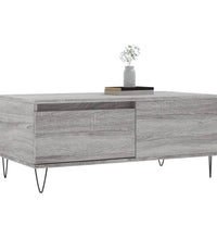Couchtisch Grau Sonoma 90x50x36,5 cm Holzwerkstoff