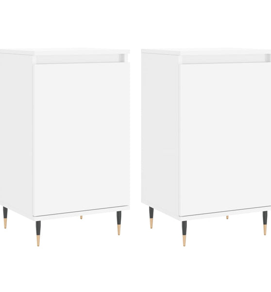Sideboards 2 Stk. Weiß 40x35x70 cm Holzwerkstoff