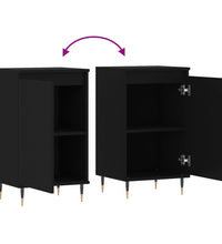 Sideboard Schwarz 40x35x70 cm Holzwerkstoff