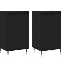 Sideboards 2 Stk. Schwarz 40x35x70 cm Holzwerkstoff