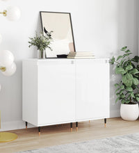 Sideboards 2 Stk. Hochglanz-Weiß 40x35x70 cm Holzwerkstoff