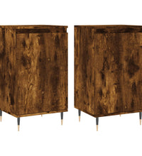 Sideboards 2 Stk. Räuchereiche 40x35x70 cm Holzwerkstoff
