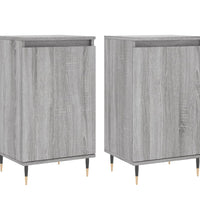 Sideboards 2 Stk. Grau Sonoma 40x35x70 cm Holzwerkstoff