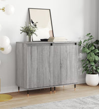 Sideboards 2 Stk. Grau Sonoma 40x35x70 cm Holzwerkstoff