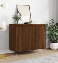Sideboards 2 Stk. Braun Eichen-Optik 40x35x70 cm Holzwerkstoff
