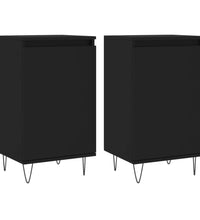 Sideboards 2 Stk. Schwarz 40x35x70 cm Holzwerkstoff