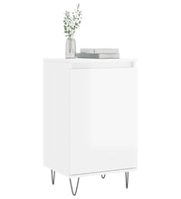 Sideboards 2 Stk. Hochglanz-Weiß 40x35x70 cm Holzwerkstoff