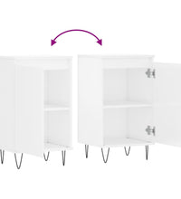 Sideboards 2 Stk. Hochglanz-Weiß 40x35x70 cm Holzwerkstoff