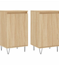 Sideboards 2 Stk. Sonoma-Eiche 40x35x70 cm Holzwerkstoff