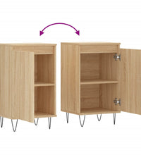 Sideboards 2 Stk. Sonoma-Eiche 40x35x70 cm Holzwerkstoff
