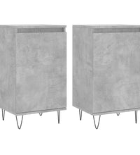 Sideboards 2 Stk. Betongrau 40x35x70 cm Holzwerkstoff