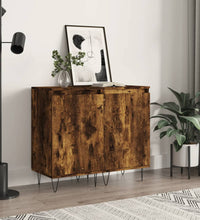 Sideboards 2 Stk. Räuchereiche 40x35x70 cm Holzwerkstoff
