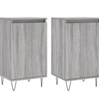 Sideboards 2 Stk. Grau Sonoma 40x35x70 cm Holzwerkstoff