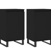 Sideboards 2 Stk. Schwarz 40x35x70 cm Holzwerkstoff