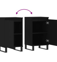 Sideboards 2 Stk. Schwarz 40x35x70 cm Holzwerkstoff