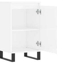 Sideboards 2 Stk. Hochglanz-Weiß 40x35x70 cm Holzwerkstoff