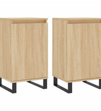 Sideboards 2 Stk. Sonoma-Eiche 40x35x70 cm Holzwerkstoff