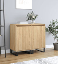 Sideboards 2 Stk. Sonoma-Eiche 40x35x70 cm Holzwerkstoff