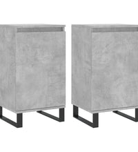 Sideboards 2 Stk. Betongrau 40x35x70 cm Holzwerkstoff