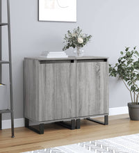 Sideboards 2 Stk. Grau Sonoma 40x35x70 cm Holzwerkstoff