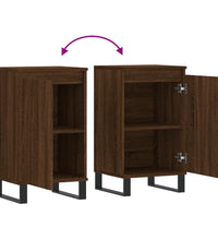 Sideboards 2 Stk. Braun Eichen-Optik 40x35x70 cm Holzwerkstoff