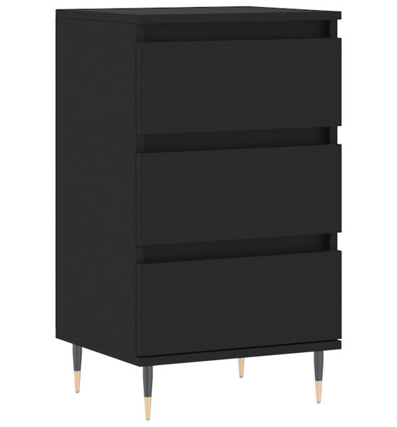 Sideboard Schwarz 40x35x70 cm Holzwerkstoff