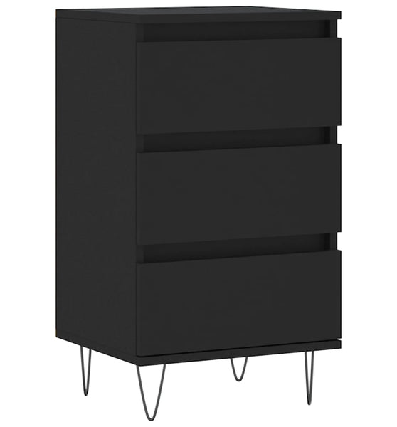 Sideboard Schwarz 40x35x70 cm Holzwerkstoff