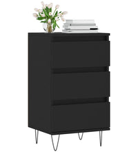 Sideboard Schwarz 40x35x70 cm Holzwerkstoff