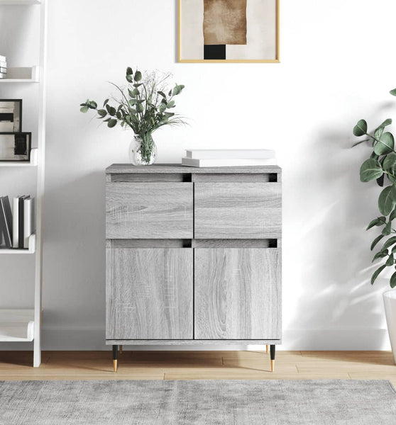 Sideboard Grau Sonoma 60x35x70 cm Holzwerkstoff