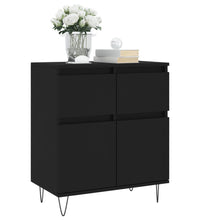 Sideboard Schwarz 60x35x70 cm Holzwerkstoff