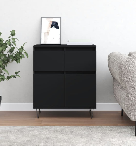 Sideboard Schwarz 60x35x70 cm Holzwerkstoff