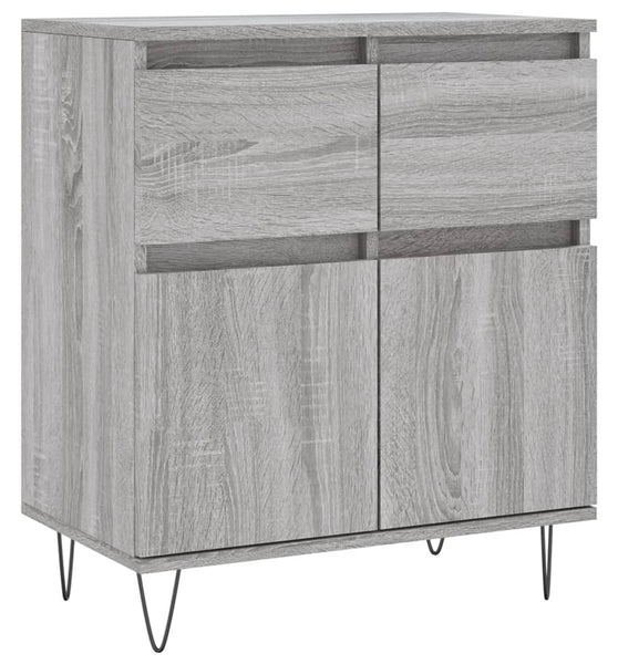 Sideboard Grau Sonoma 60x35x70 cm Holzwerkstoff