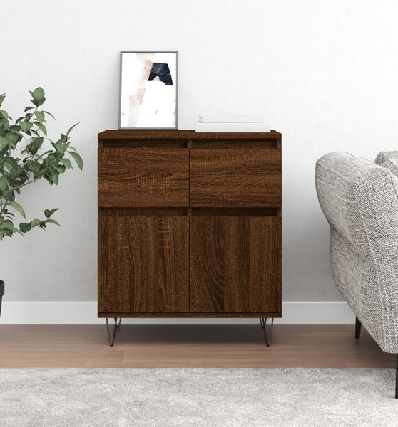 Sideboard Braun Eichen-Optik 60x35x70 cm Holzwerkstoff
