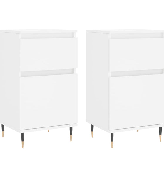 Sideboards 2 Stk. Weiß 40x35x70 cm Holzwerkstoff