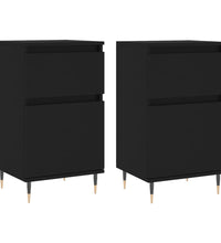 Sideboards 2 Stk. Schwarz 40x35x70 cm Holzwerkstoff