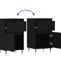 Sideboards 2 Stk. Schwarz 40x35x70 cm Holzwerkstoff