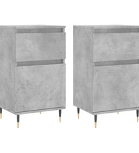 Sideboards 2 Stk. Betongrau 40x35x70 cm Holzwerkstoff