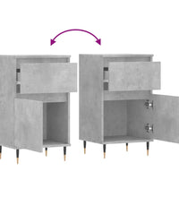 Sideboards 2 Stk. Betongrau 40x35x70 cm Holzwerkstoff