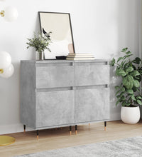 Sideboards 2 Stk. Betongrau 40x35x70 cm Holzwerkstoff