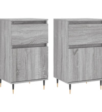 Sideboards 2 Stk. Grau Sonoma 40x35x70 cm Holzwerkstoff