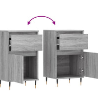 Sideboards 2 Stk. Grau Sonoma 40x35x70 cm Holzwerkstoff