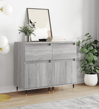 Sideboards 2 Stk. Grau Sonoma 40x35x70 cm Holzwerkstoff