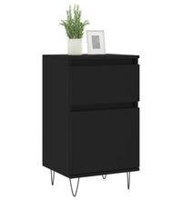 Sideboards 2 Stk. Schwarz 40x35x70 cm Holzwerkstoff