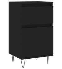Sideboards 2 Stk. Schwarz 40x35x70 cm Holzwerkstoff