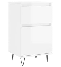 Sideboards 2 Stk. Hochglanz-Weiß 40x35x70 cm Holzwerkstoff