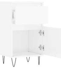 Sideboards 2 Stk. Hochglanz-Weiß 40x35x70 cm Holzwerkstoff