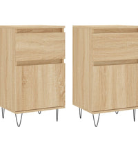 Sideboards 2 Stk. Sonoma-Eiche 40x35x70 cm Holzwerkstoff